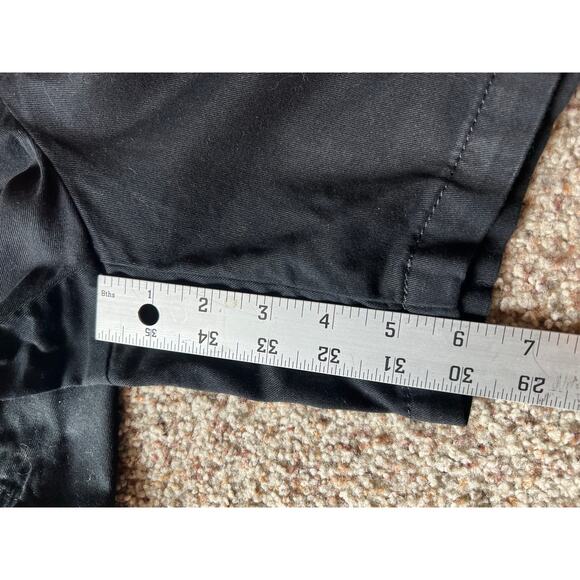 LOFT Monroe Black Chino Shorts, Size 14, 6" Inseam, Cotton Twill - Picture 9 of 10